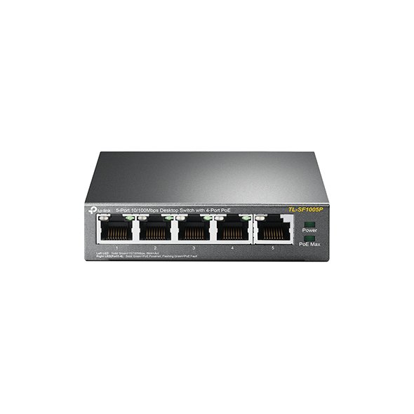 TP-Link TL-SF1005P 5-Port 10/100Mbps Unmanaged PoE Network Switch