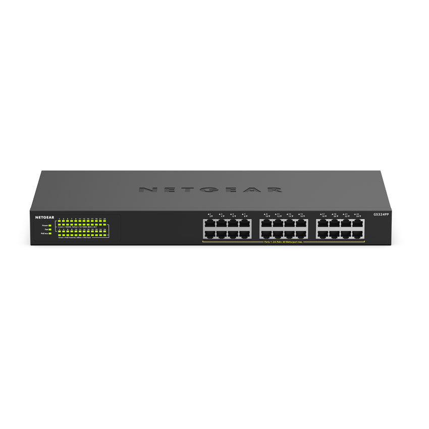 Netgear GS324PP 24-port Gigabit Unmanaged Switch with 24-Ports PoE+