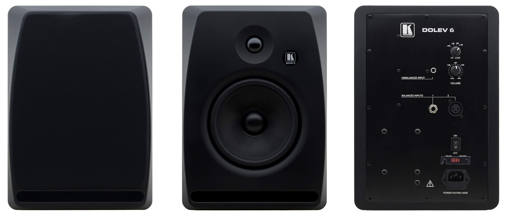 Kramer DOLEV-6 6in, 2–Way Bi–Amplified Studio Grade Speaker