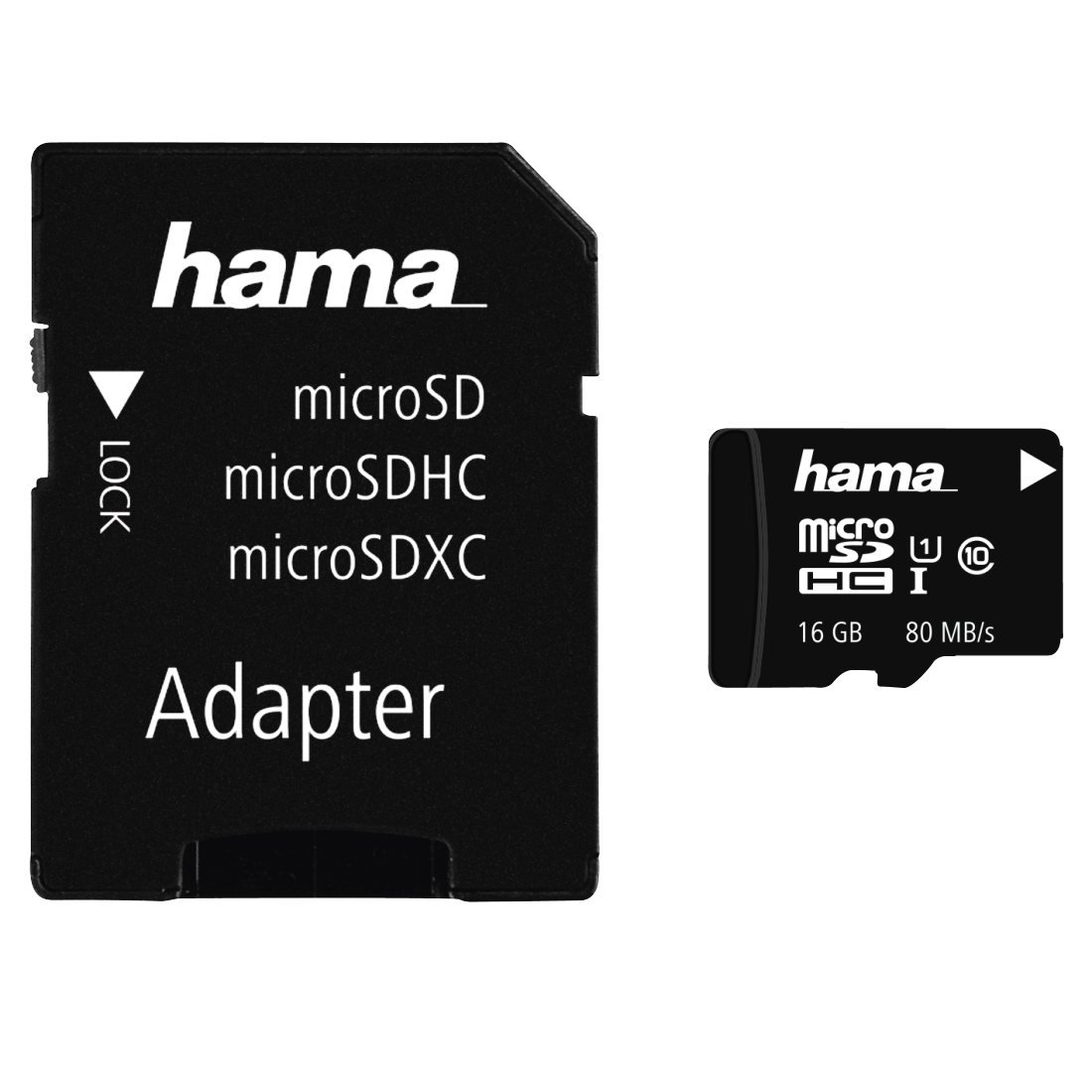 Hama 16GB Class 10 microSDHC, UHS-I 80MBs