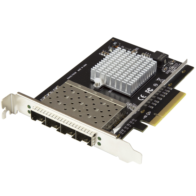 StarTech PEX10GSFP4I Quad Port 10G SFP+ Network Card - PCIe 10GbE