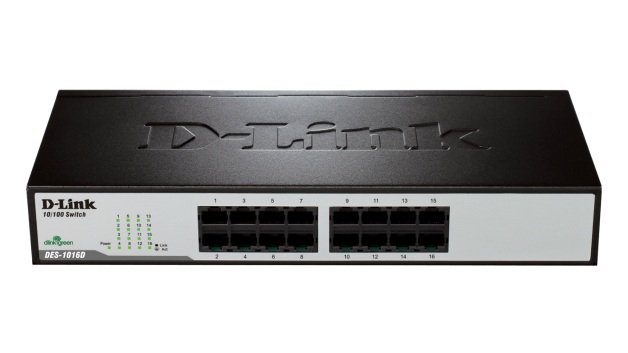 D-Link DES-1016D/B 16-Port 10/100 Fast Ethernet Desktop Switch