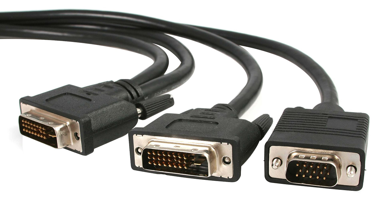 StarTech 1.8mt DVI-I Male to DVI-D Male and HD15 VGA Male Video Splitter Cable