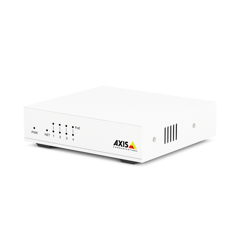 Axis 02101-003 D8004 4 channel 10/100Mbps Unmanaged PoE+ Switch w/Plug & Play Installation