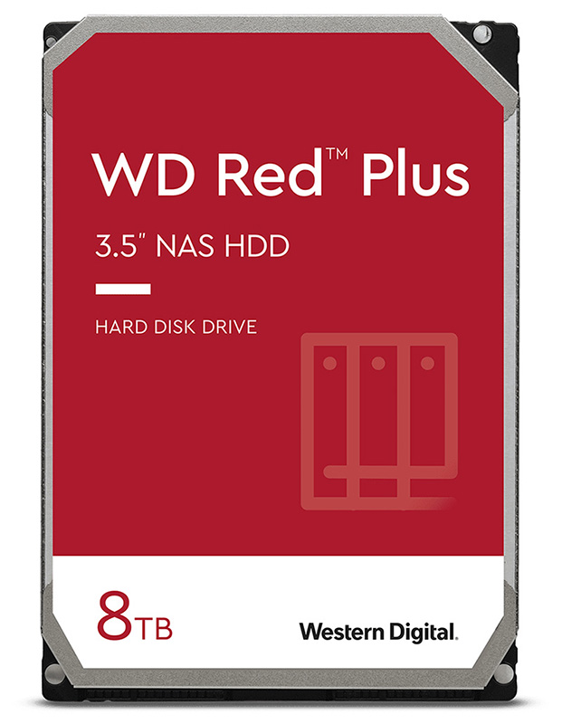 Western Digital WD80EFZZ Red Plus NAS 8 TB, 128MB Hard Drive 3.5-Inch