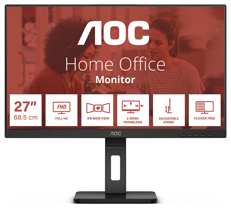 AOC Q27E3UMF 27in Quad HD LED Monitor 2560 X 1440 Pixels Black