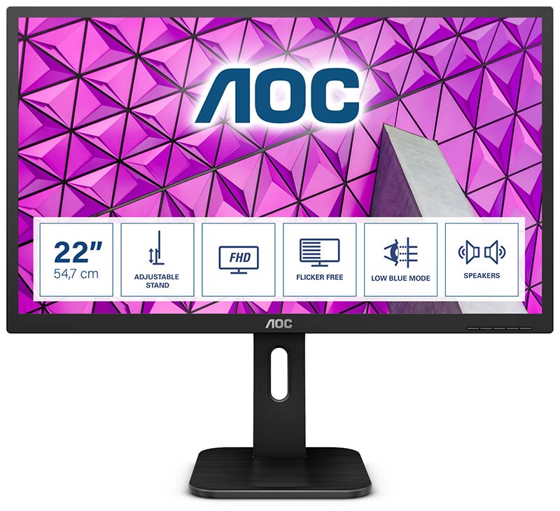 AOC P1 22P1D 21.5in Full HD LED Display 1920 X 1080 Pixels Black