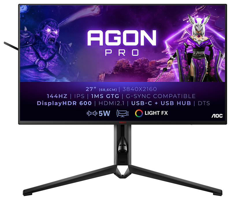 AOC AGON PRO AG274UXP 27in 4K Ultra HD LED Monitor 3840 X 2160 Pixels Black, Red