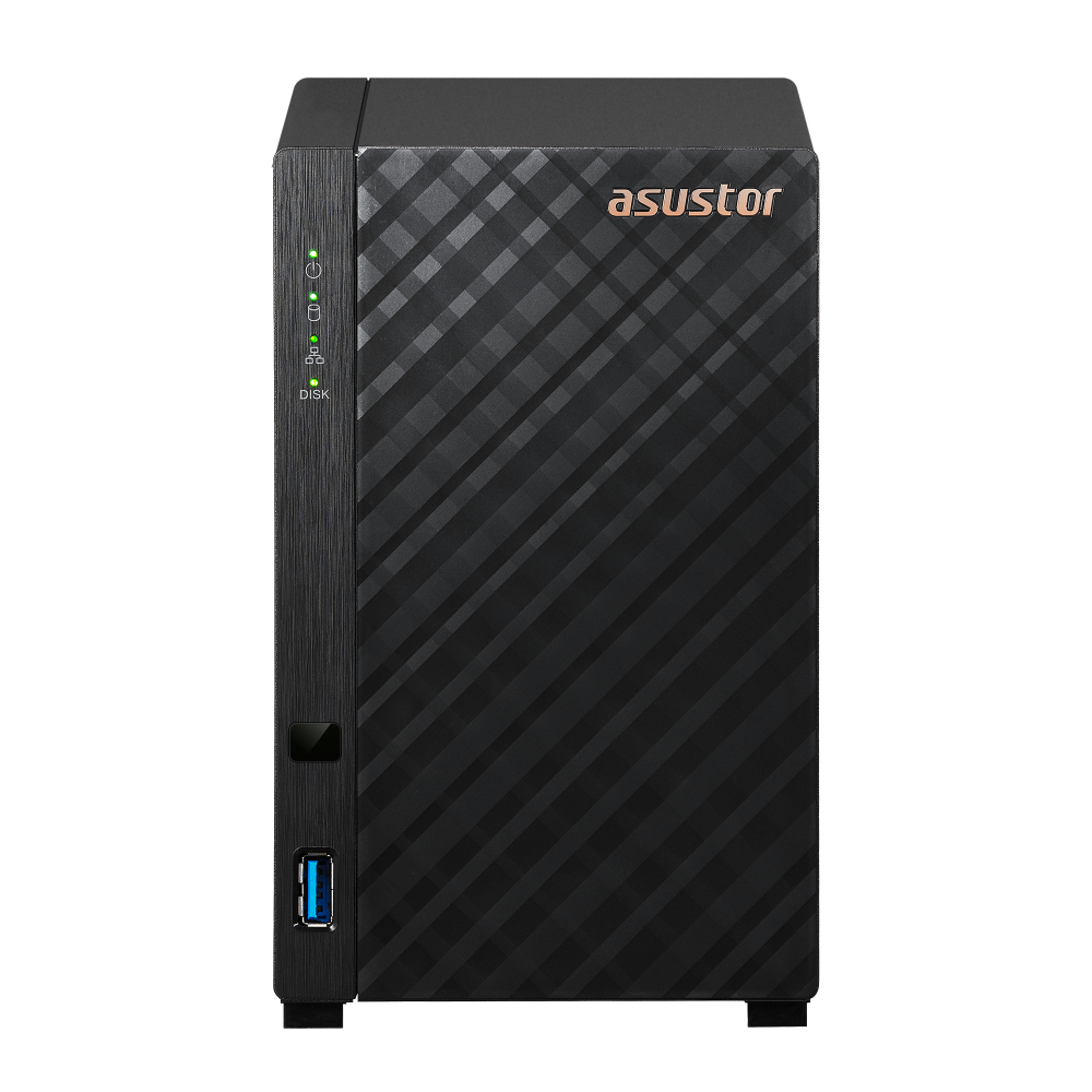 Asustor AS1102T 2 bay NAS, Realtek RTD1296, Quad-Core, 1GB, 2.5GbE x1, USB3.2 Gen1 x2