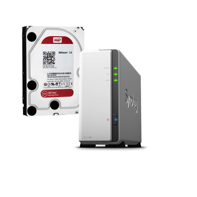 Synology Diskstation DS119j with 3TB WD Red HDD