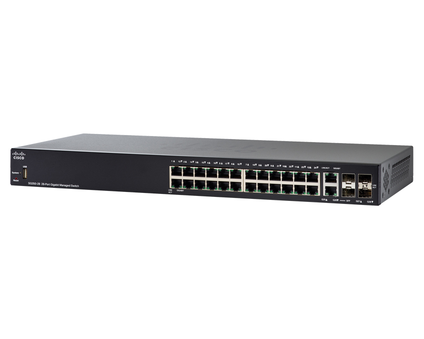 Cisco SG350-28 24 Port Gigabit Switch