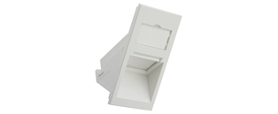 Excel Keystone Mounting Adapter With White Shutter - Angled