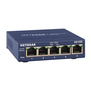 You Recently Viewed Netgear GS105 - 5 Port Unmanaged Gigabit Switch GS105UK Image