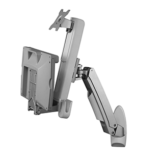 Amer Mounts AMR1AWS Sit Stand Combo Workstation Wall Mount