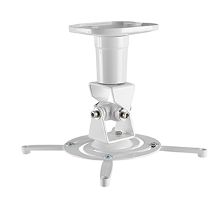 Amer Mounts AMRP100 Universal Ceiling Projector Mount, White