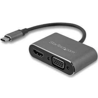 StarTech USB-C to VGA and HDMI Adapter - 2-in-1 - 4K 30Hz