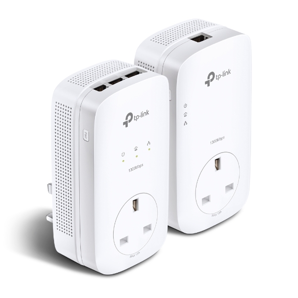You Recently Viewed TP-Link TL-PA8033P Kit AV1300 3-Port Gigabit Passthrough Powerline Starter Kit Image