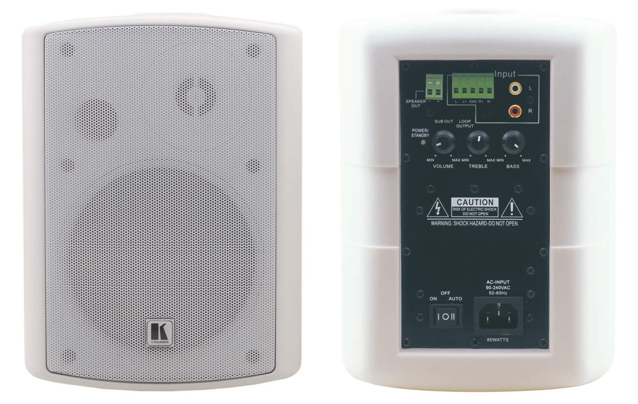 Kramer TAVOR-5-O(PAIR)/WHITE On–Wall Speaker System