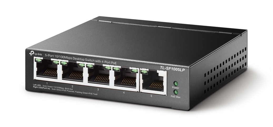 You Recently Viewed TP-Link TL-SF1005LP 5-Port 10/100Mbps Desktop Switch Image