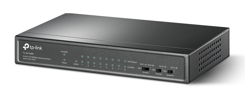 You Recently Viewed TP-Link TL-SF1009P 9-Port 10/100Mbps Desktop Switch Image