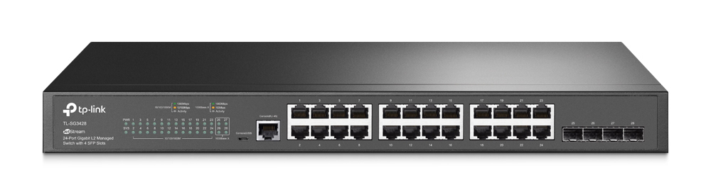 You Recently Viewed TP-Link TL-SG3428 JetStream 24Port Gigabit L2 Managed Switch Image