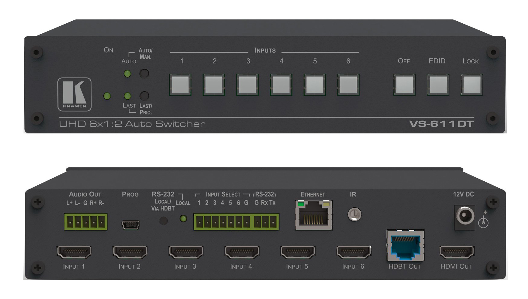 You Recently Viewed Kramer VS-611DT 6x1:2 4K60 4:2:0 HDMI Auto Switcher  Image