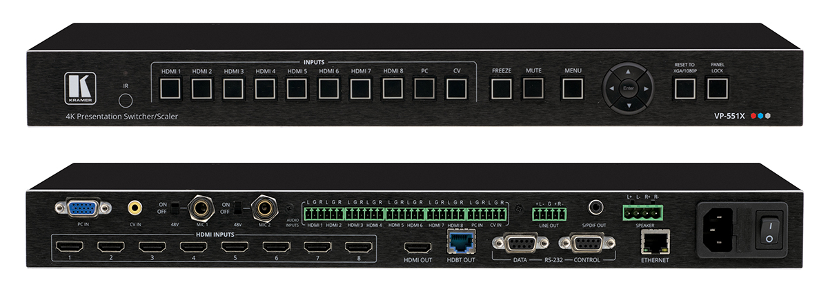You Recently Viewed Kramer VP-551X 10-Input 18G 4K Presentation Switcher/Scaler Image