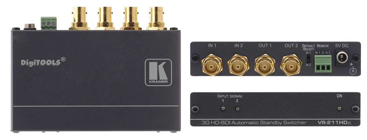 You Recently Viewed Kramer VS-211HDxl 2x1:2 SDI Auto Switcher Image