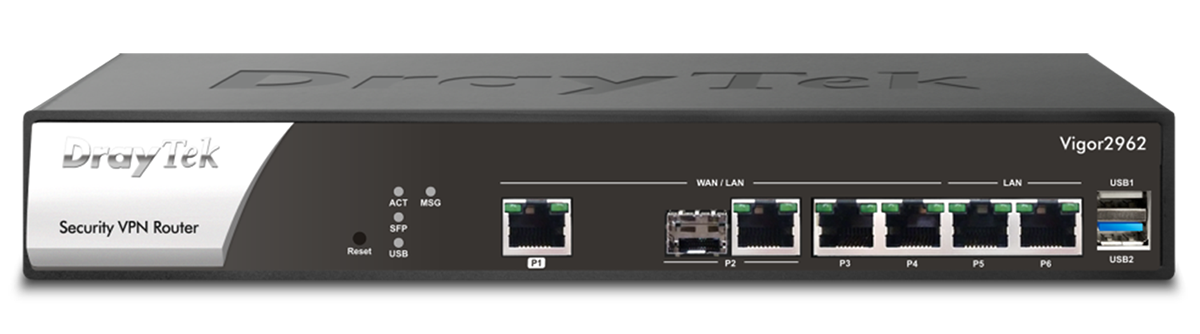 DrayTek Vigor 2962 High Performance Dual-WAN Router and VPN Gateway