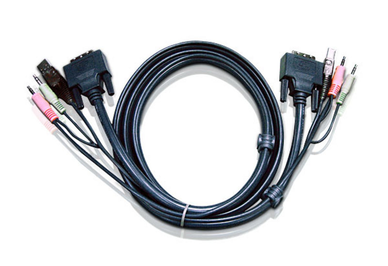 You Recently Viewed Aten 2L-7D02U 1.8M USB DVI-D Single Link KVM Cable Image