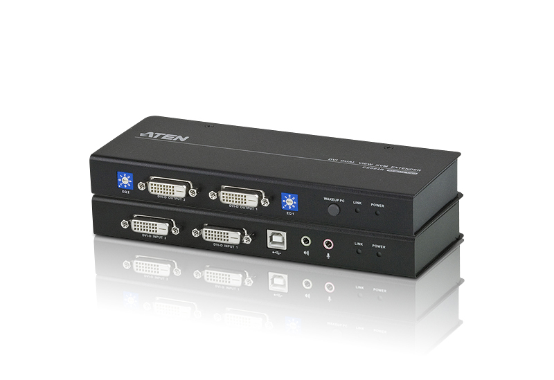 You Recently Viewed Aten CE604 USB DVI Dual View Cat 5 KVM Extender Image