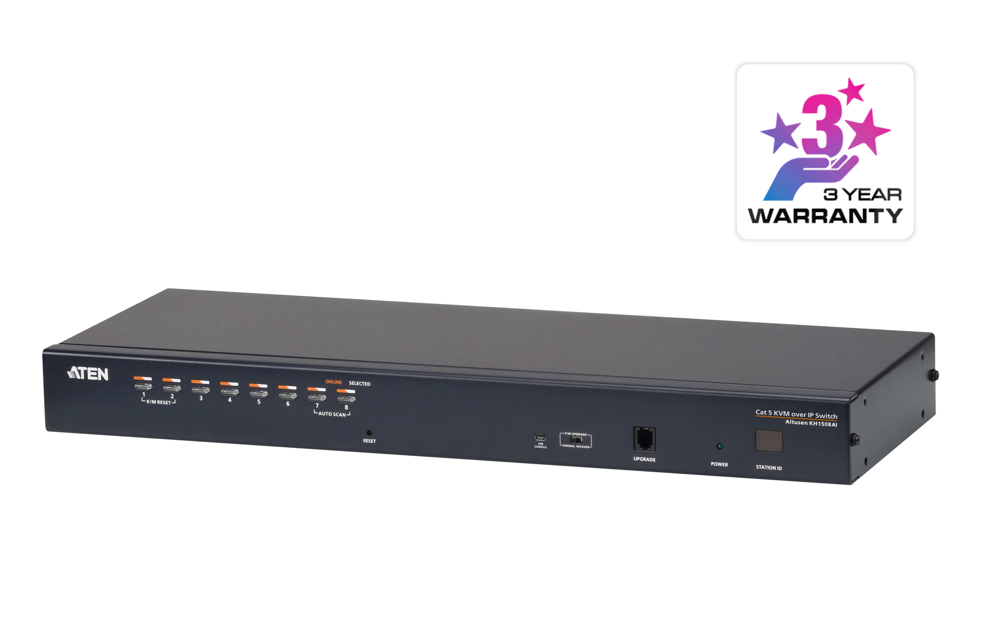 You Recently Viewed Aten KH1508AI 1x8 Port CAT5 High Density KVM Switch over IP Image