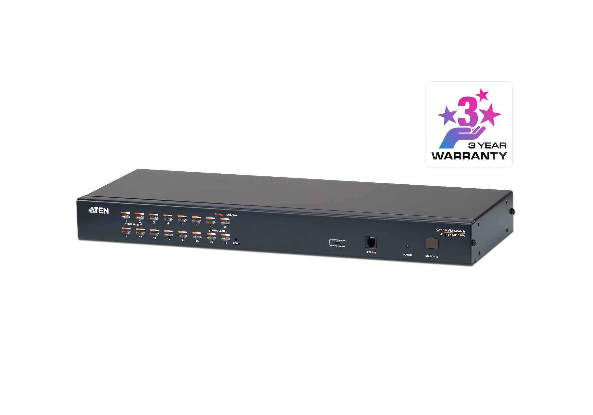 You Recently Viewed Aten KH1516A 1x16 Port CAT-5 High Density KVM Switch Image