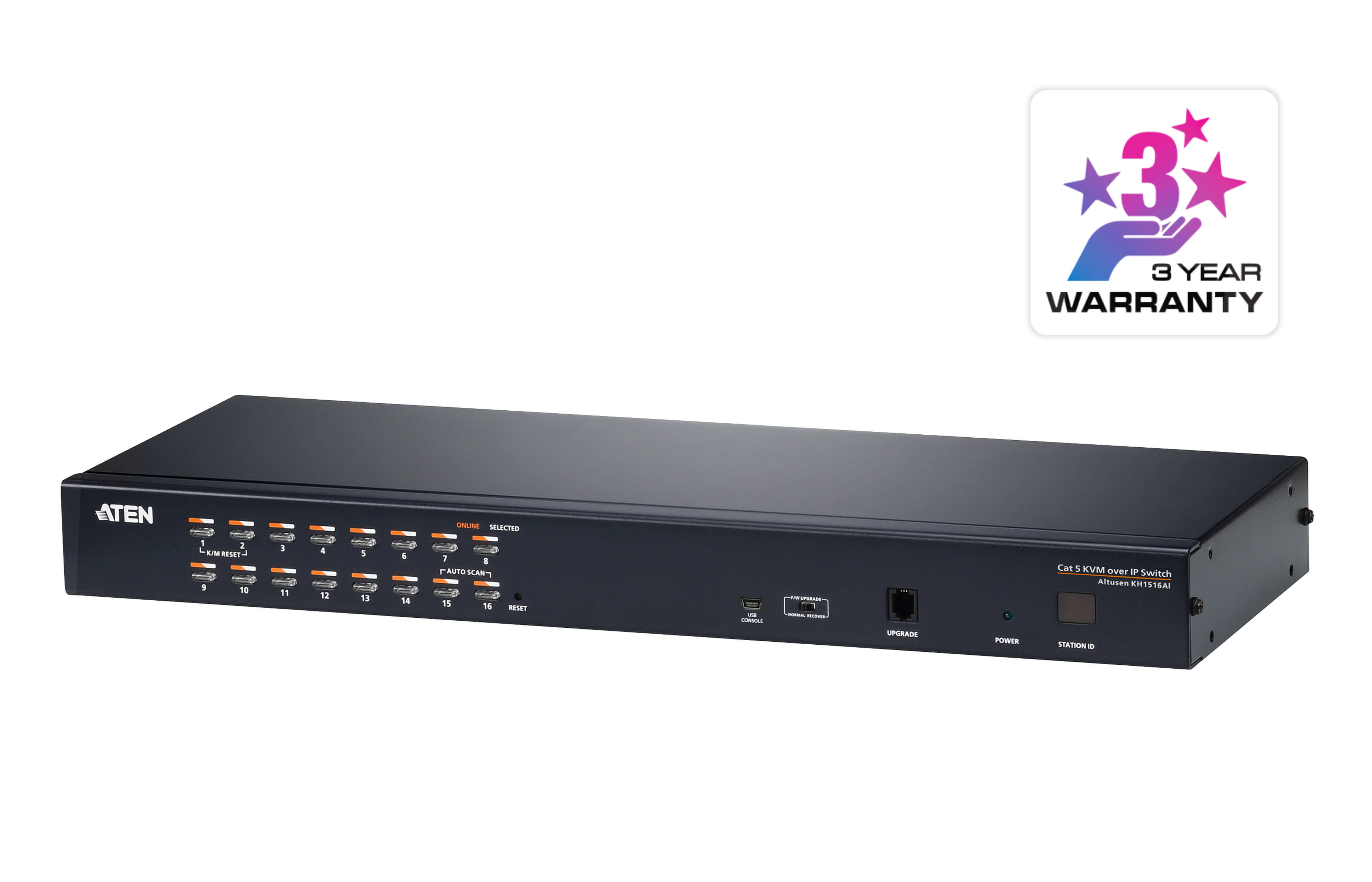 You Recently Viewed Aten KH1516AI 1x16 Port CAT5 High Density KVM Switch over IP Image