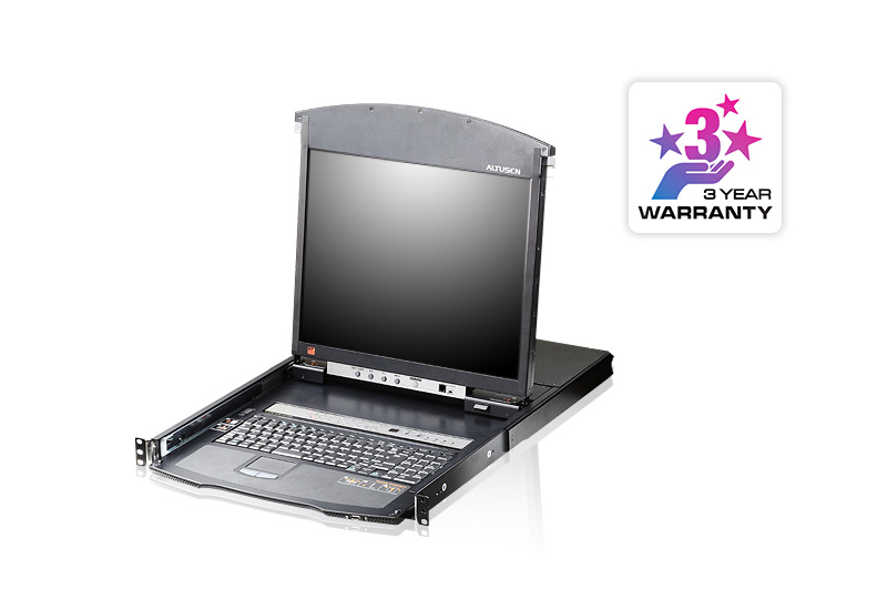 You Recently Viewed Aten KL1508AIM - LCD Console + Cat 5 High-Density 8 Port KVM Switch with KVM over IP Image