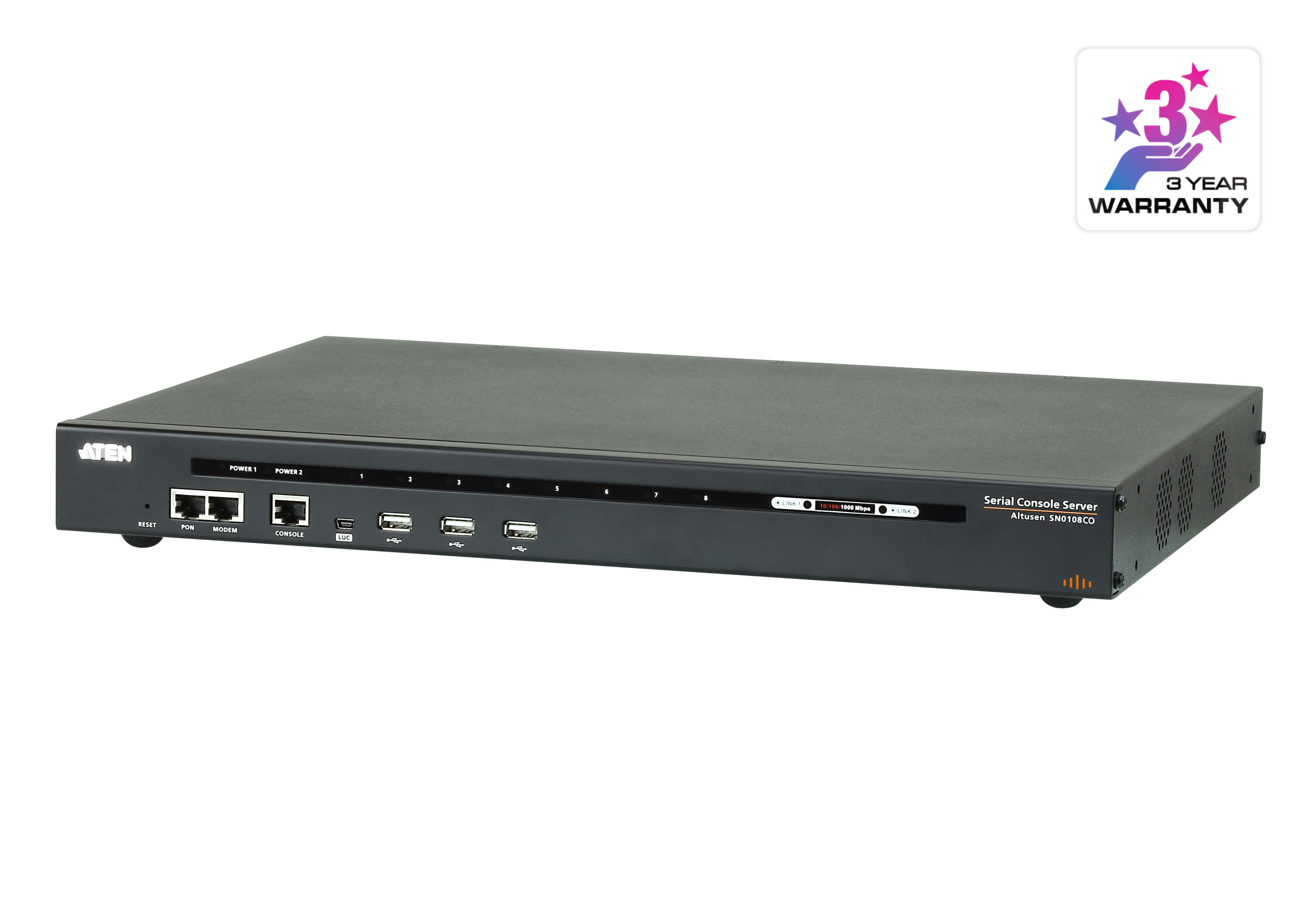 You Recently Viewed Aten SN0108CO 8-Port Serial Console Server Image