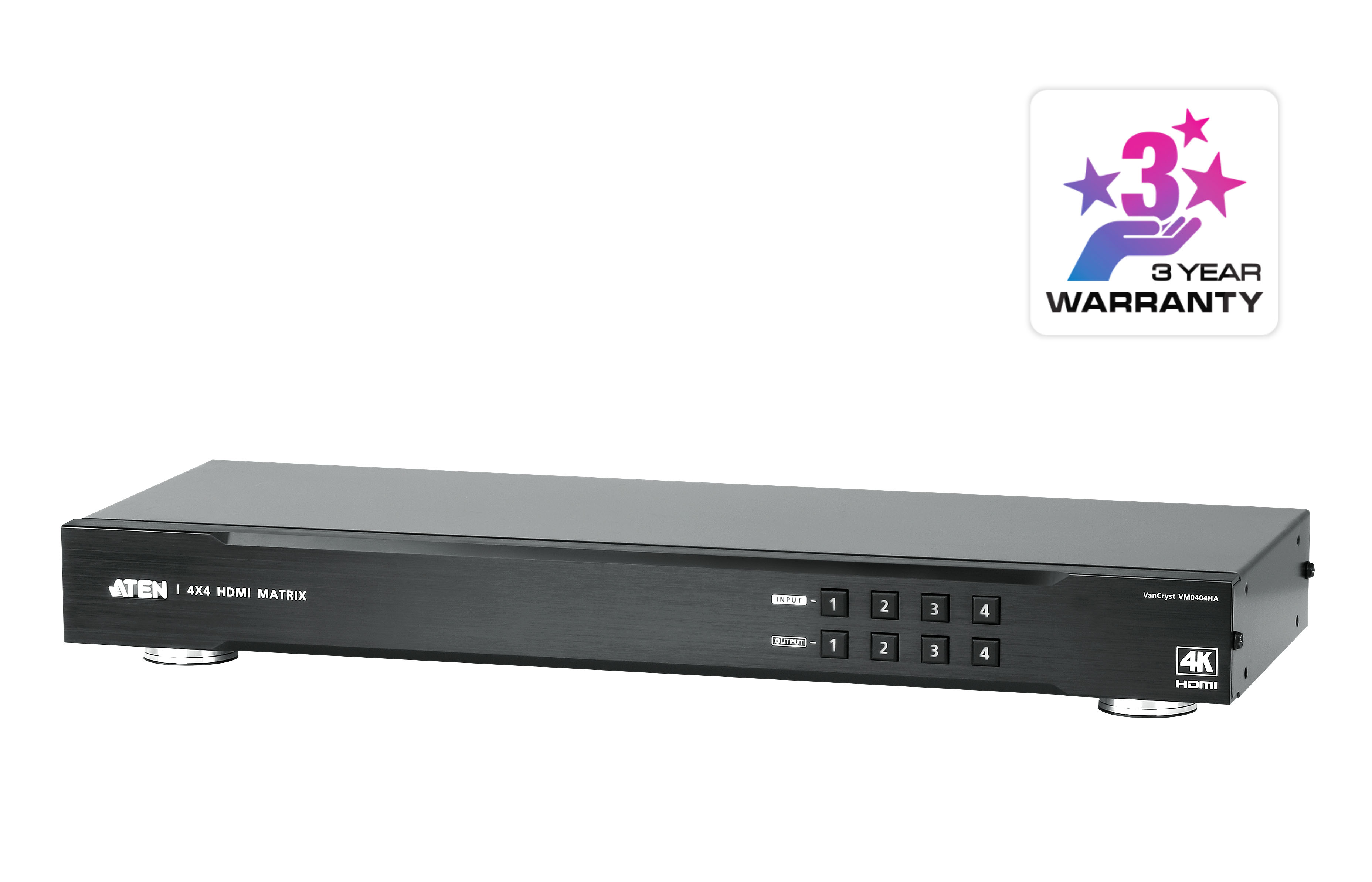 You Recently Viewed Aten VM0404HA 4x4 4K HDMI Matrix Switch Image