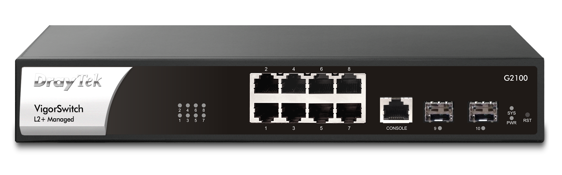You Recently Viewed DrayTek Vigor VSG2100-K 8 Port GB Layer 2+ Managed Switch Image
