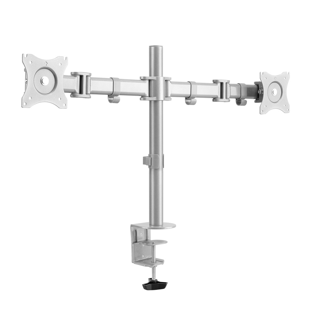 You Recently Viewed Neomounts NM-D135DSILVER Full Motion Dual Desk Mount - Silver Image