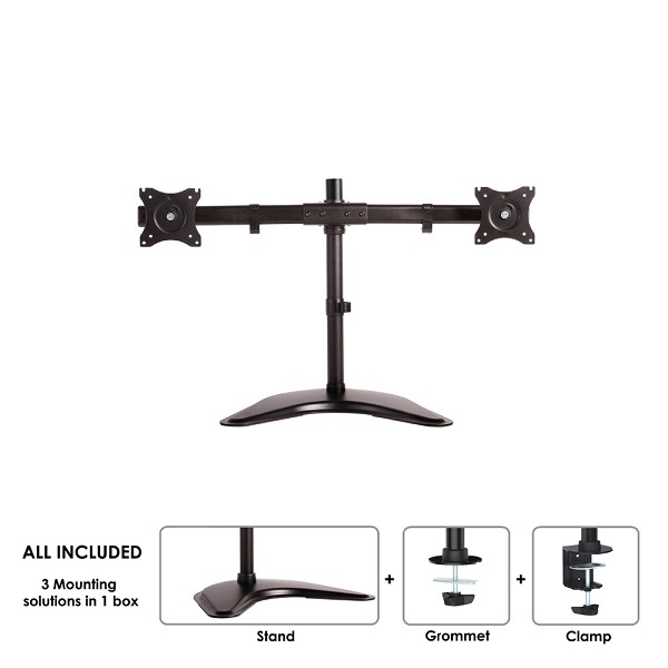 You Recently Viewed Neomounts NM-D335DBLACK Height AdjusTable Tilt/Turn/Rotate Dual Monitor Arm - Black Image