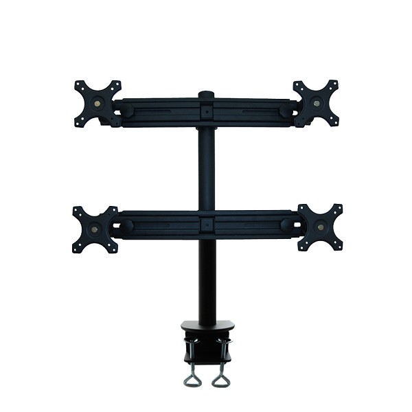 You Recently Viewed Neomounts FPMA-D700D4 Tilt/Turn/Rotate Quad Desk Mount clamp Image