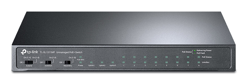You Recently Viewed TP-Link TL-SL1311MP 8-Port 10/100Mbps +3-Port Gigabit Switch Image