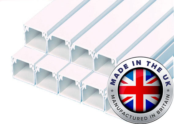 UK Made 16 x 16mm PVC Trunking (10 x 3mts)