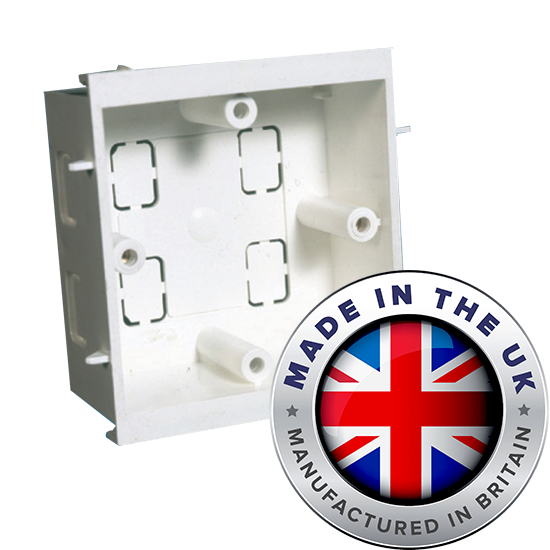 Customers Also Purchased Single Outlet Box for Perimeter Trunking - UK Made, 35mm Deep Image