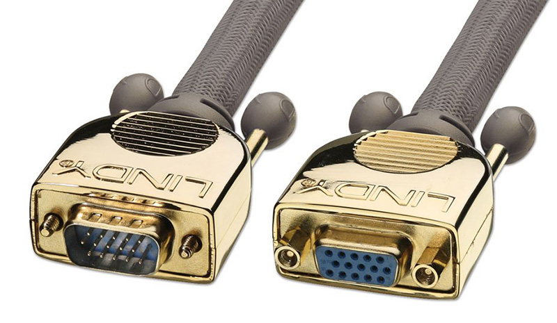 Lindy Male to Female 15 Way HD Premium Gold VGA Cable