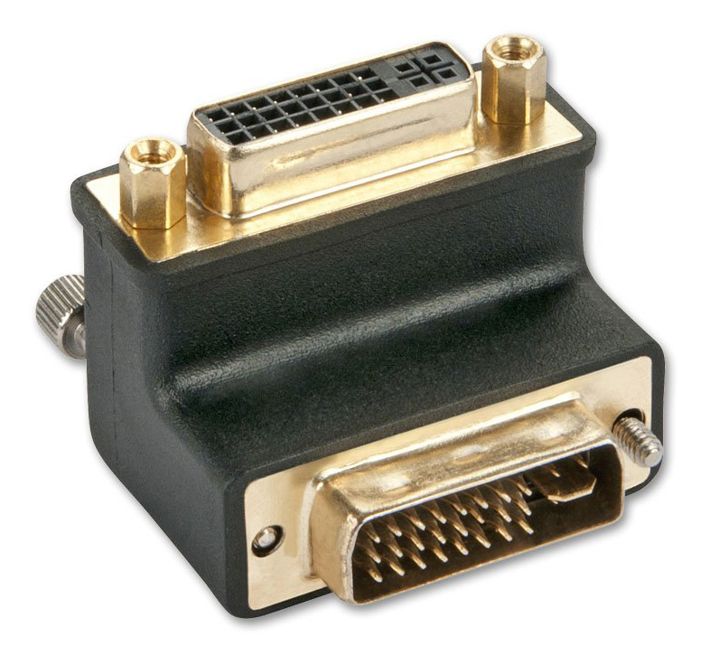 You Recently Viewed Lindy 41252 DVI-I (M) to DVI-I (F) 90 Degree Down Adapter Image