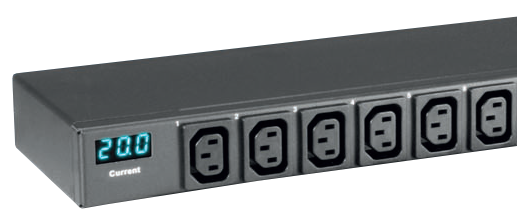 Austin Hughes 1 Phase Metered Horizontal PDU, C13 Sockets, 230V, 3m Cord