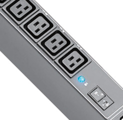 Austin Hughes 3 Phase Basic Vertical PDU, C19 Sockets, MCB, 2m Cord