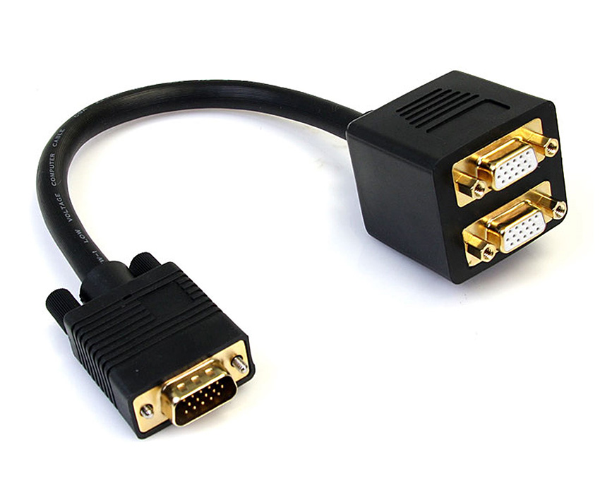 You Recently Viewed StarTech VGASPL1VV 1ft VGA to 2x VGA Video Splitter Cable - M/F Image