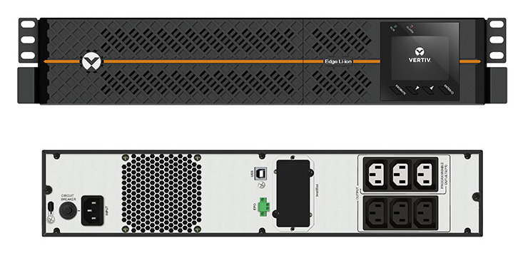 You Recently Viewed Vertiv EDGELI-1500IRT2U Edge Lithium Ion UPS 1500VA 230V Rack/Tower with Li-ion batteries Image